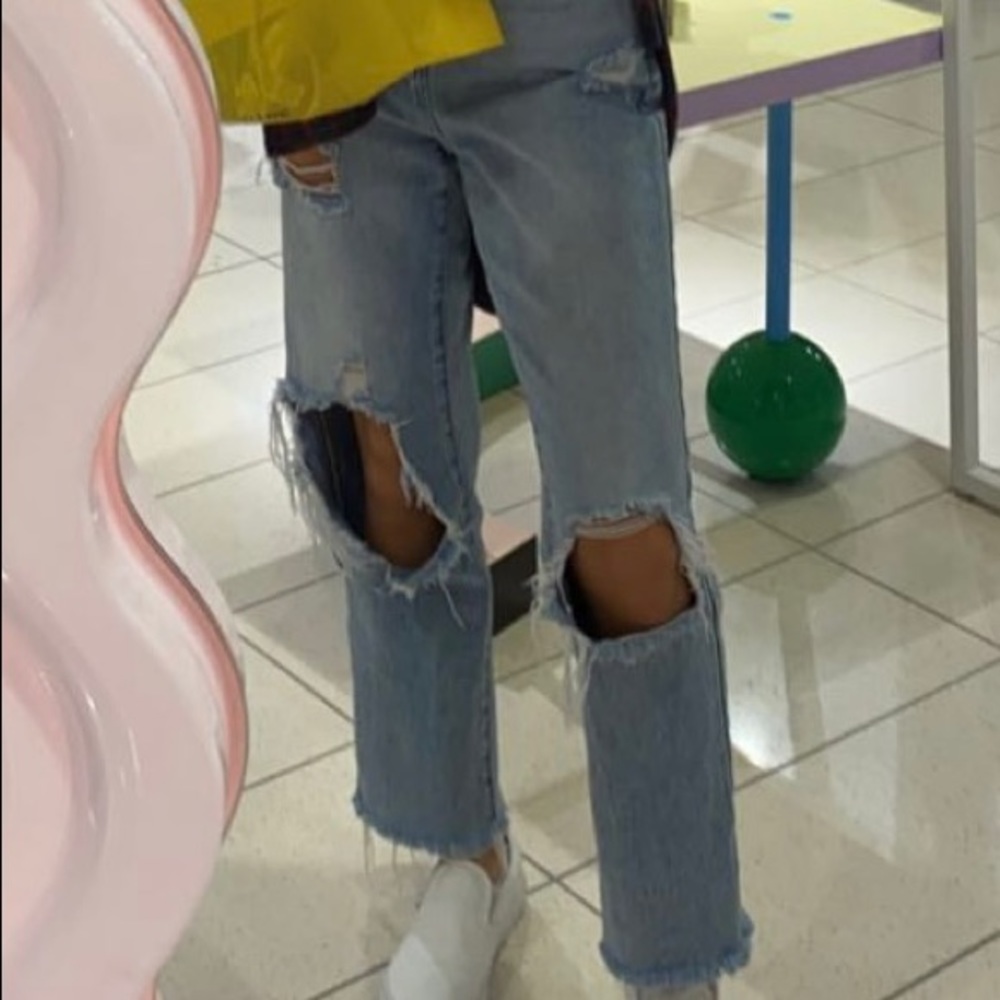 straight jeans
